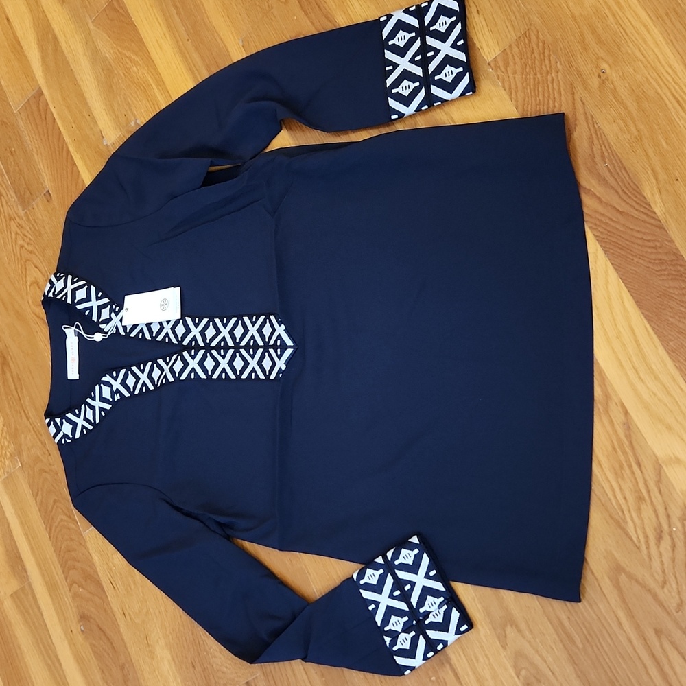 NWT Navy Ariana Tunic With Taping